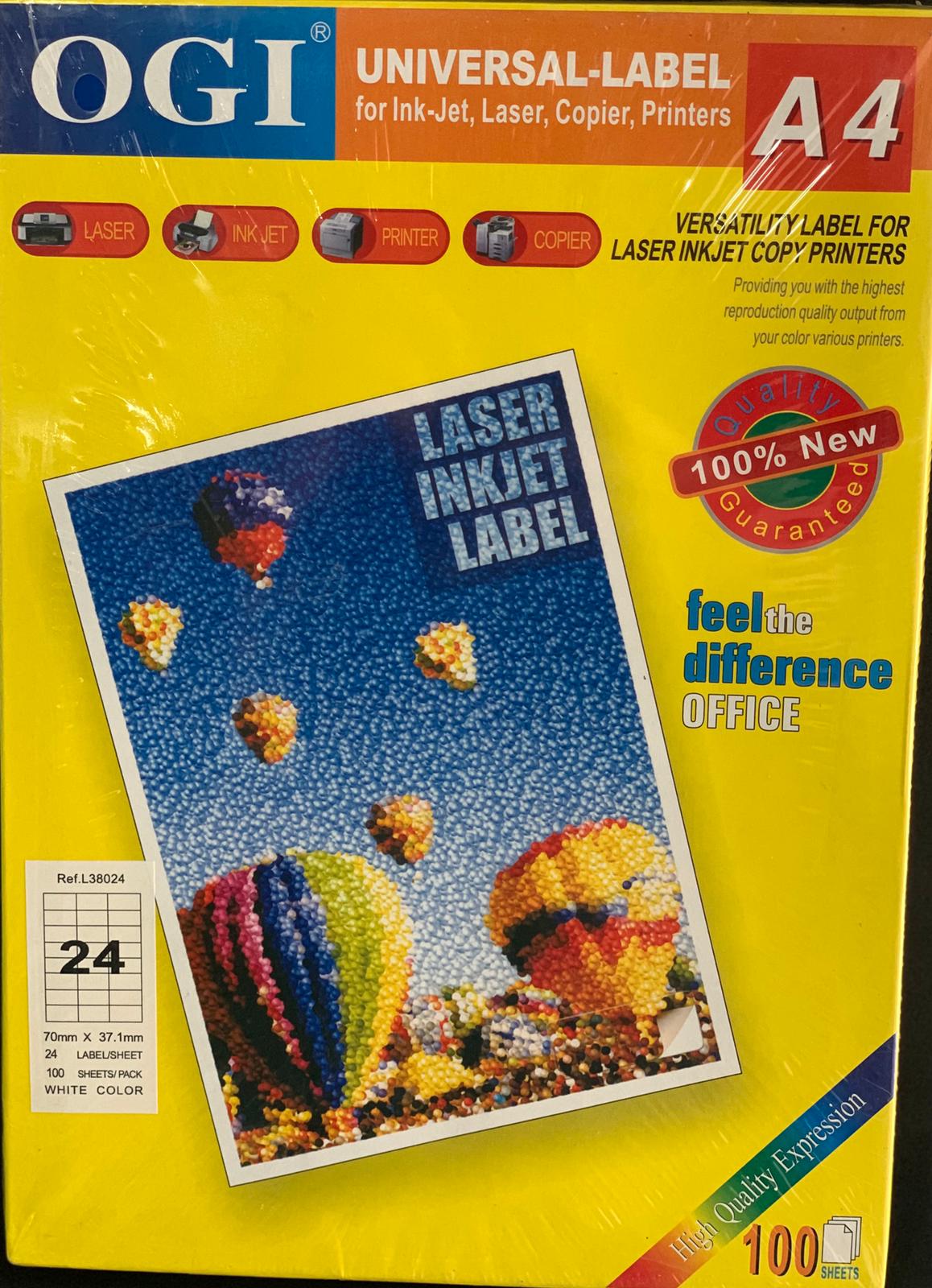 OGI LABEL 24 70x37.1 MM L38024
