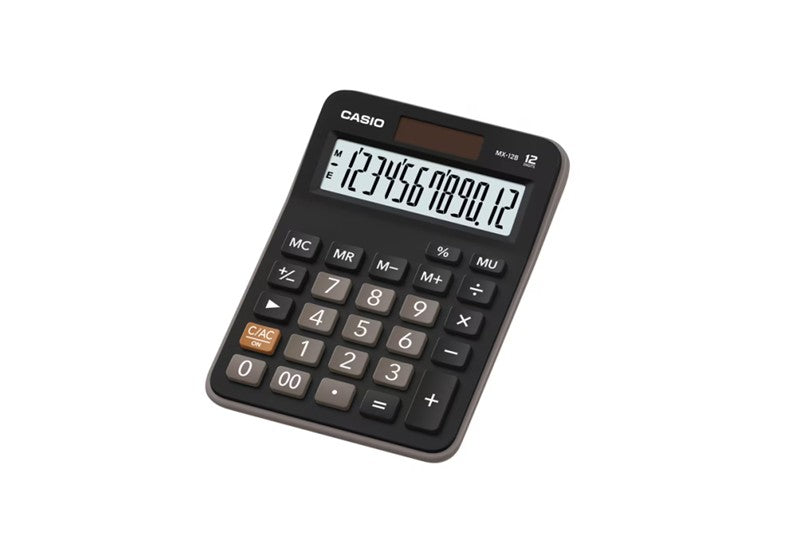Casio MX-12 Desk Calculator 12-digit Display