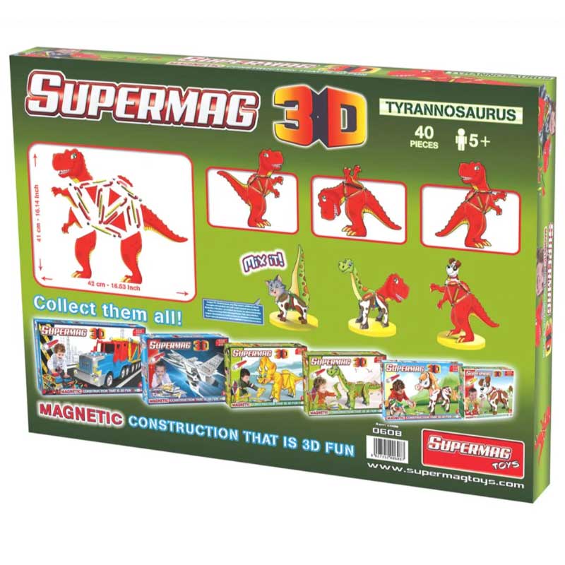 SUPERMAG 3D T-REX - 40 Pieces