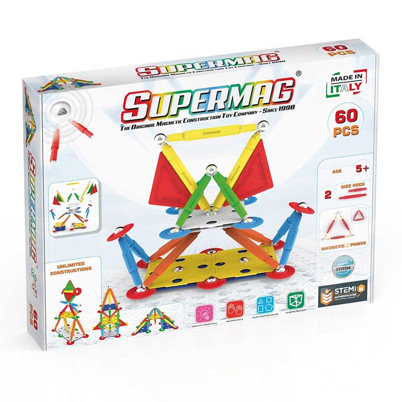 SUPERMAG PROJECTS MULTICOLOR 60 Pieces