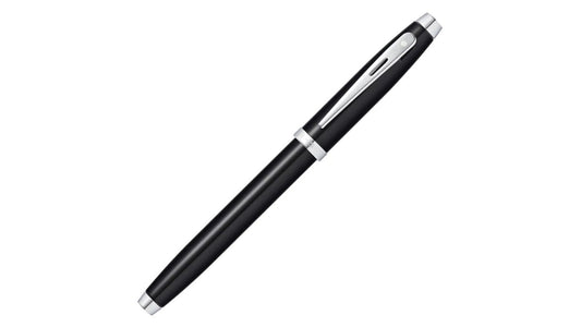 Sheaffer 93382 Glossy Black Lacquer With Chrome Plated Trim Fountain Pen