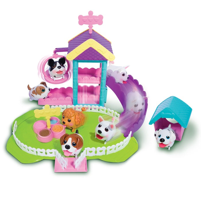 NEWBOY CHUBBY PUPPIES ULTIMATE DOG PARK PLAYSET .
