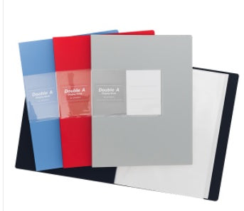 DISPLAY BOOK DOUBLE A 60 POCKET RED