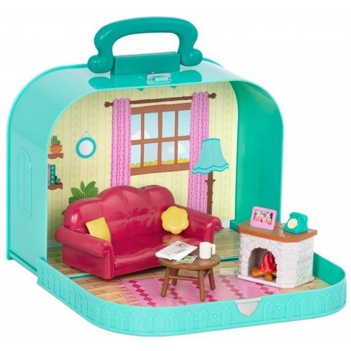 Li'l Woodzeez Blue Case with Accessories Living Room