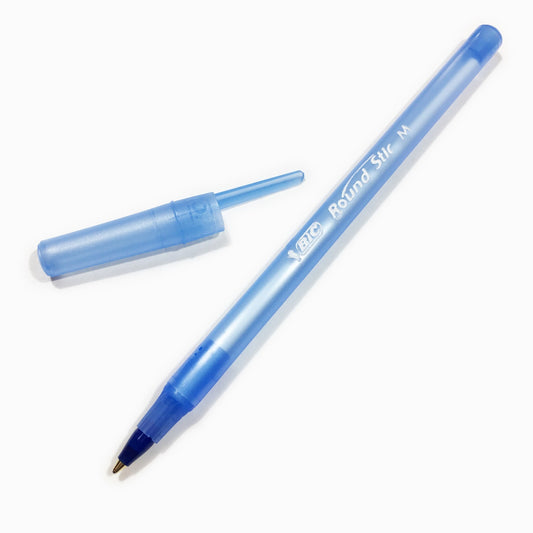 Bic round stick pen pkt/12