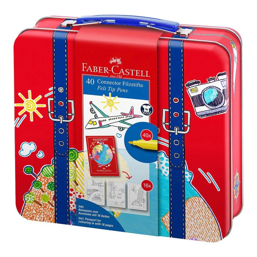 Faber Castell 40 Connector Felt Tip Pens || الوان فيبر كاستل كونيكت 40 لون