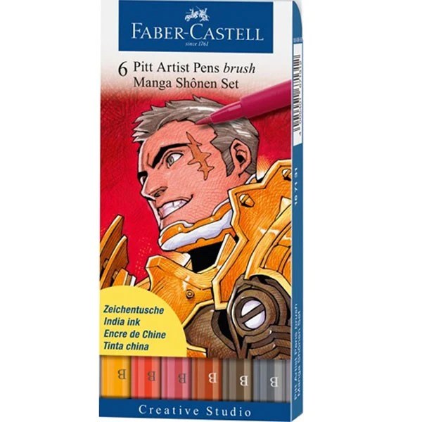 Faber Castel Artist Manga Brush Pens || الوان فيبر كستل راس فرشاه للمانقا