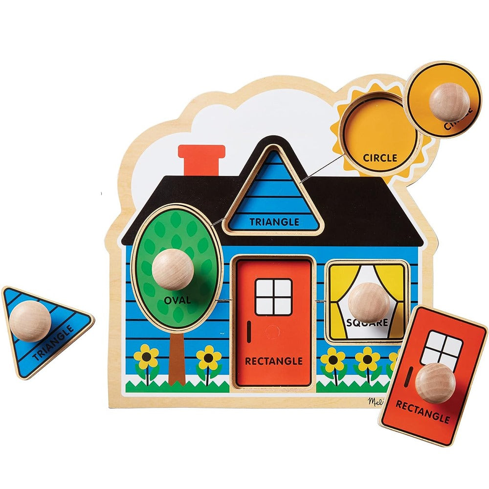 First Shapes Large Peg Puzzle - 5 Pieces