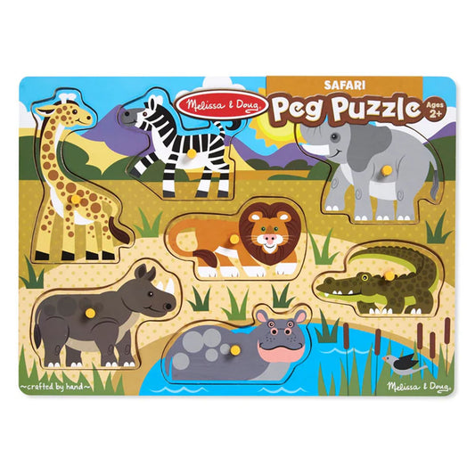 Wooden Safari Peg Puzzle