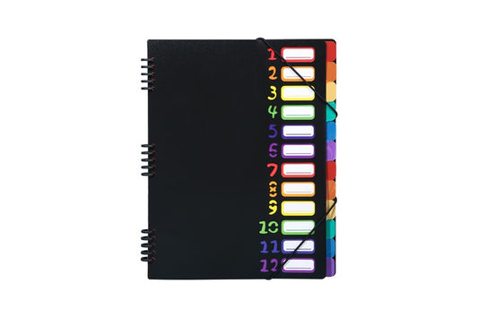 1-12 DIVIDER BAG BLACK/WHITE ZY-6774