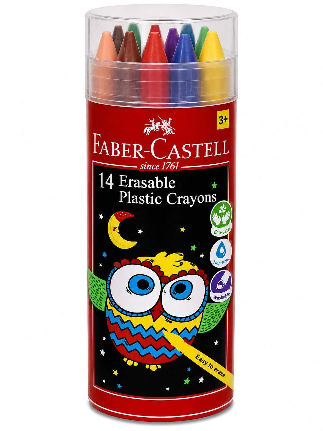 erasible crayons faber castell set of 14
