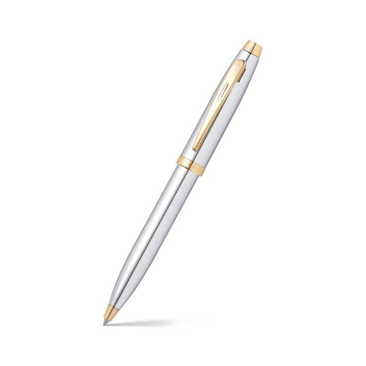 Chrome Gold Plated Trim Ballpoint – original product photograph