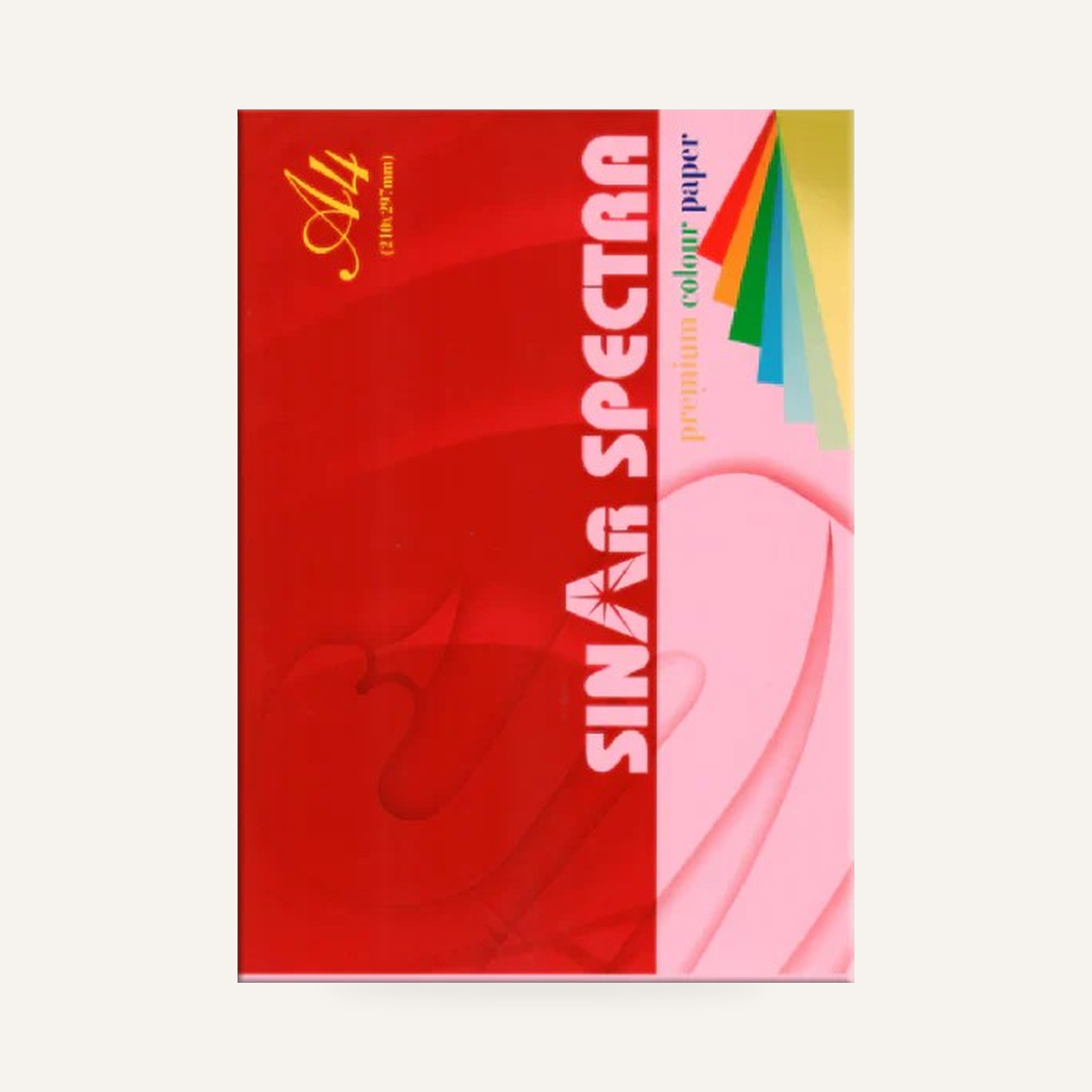 Sinar Spectra Colour Paper A4 80 Gsm IT 342 CYBER HP PINK Colour on warm beige background