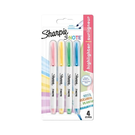 Sharpie S-Note Creative Markers Chisel Tip Assorted — Pack of 4 – original product photograph