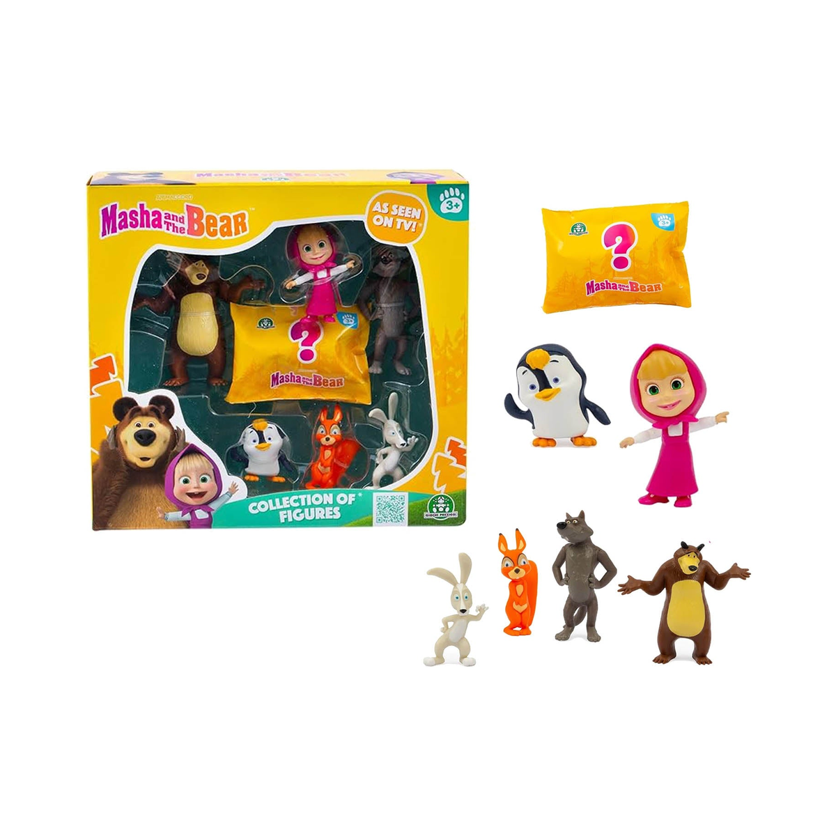Masha & Bear Multipack (Total 7 Figures) – original product photograph