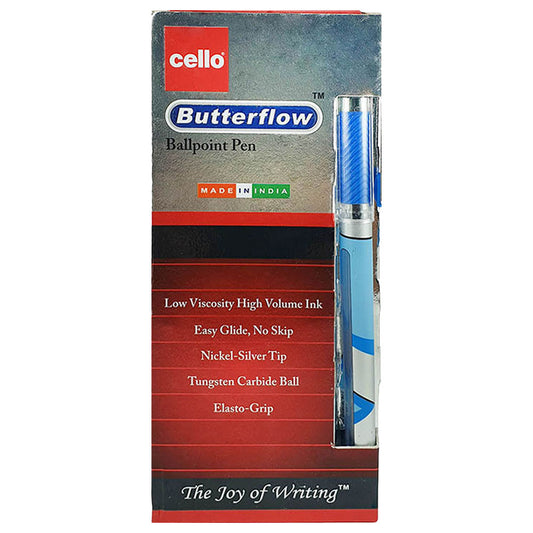 PEN CELLO BUTTERFLOW GRIP BKT/12