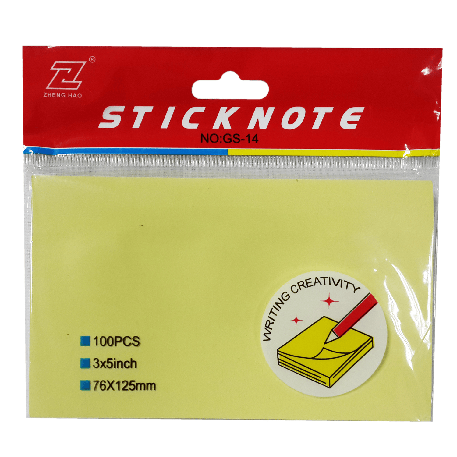 STICK NOTES YELLOW 3" X 4" GS-13