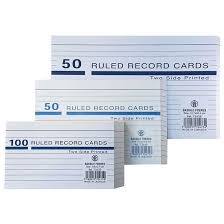 RULED CARD 5 X 8 NO 73658
