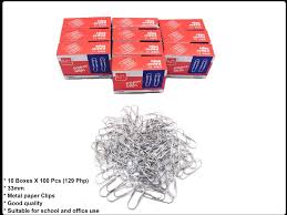 DINGLI PAPER CLIPS 33 MM PKT/100
