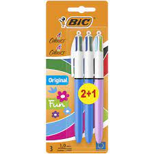 BIC 4 Colors 1.0 mm 2 + 1 Original Pen