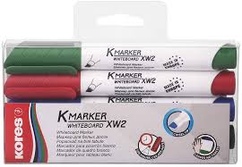 Kores Whiteboard Marker Round Tip Set