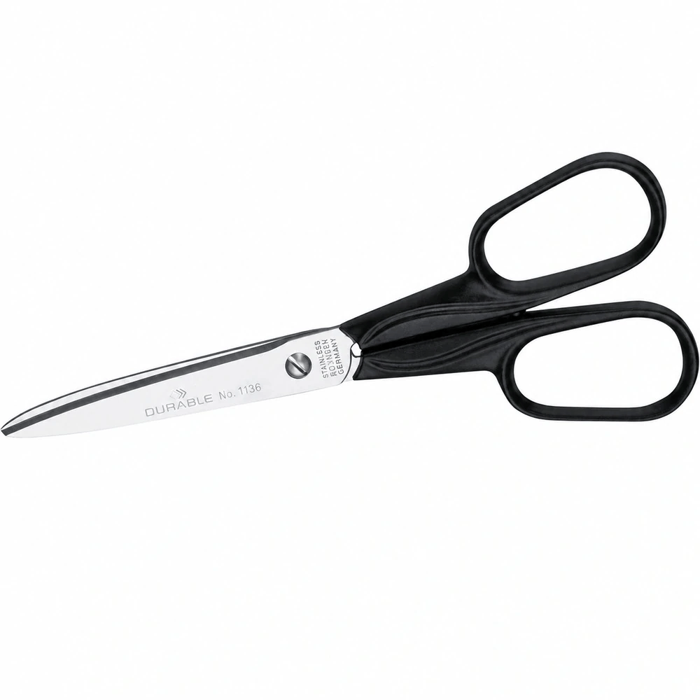DURABLE Office Scissors – 15 cm, Stainless Steel