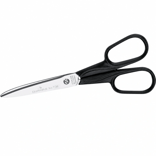 DURABLE Office Scissors – 15 cm, Stainless Steel