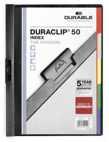 DURABLE DURACLIP WITH INDEX 2234 BLACK