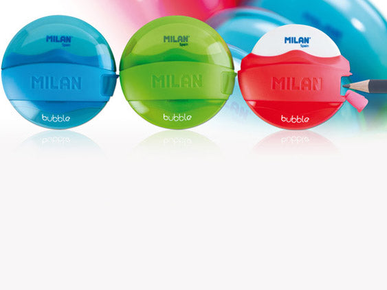 MILAN BLISTER TRI SHARPENER + ERASER BYM10224
