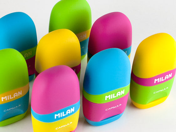 MILAN CAPSULE SHARPENER + ERASER 4701116