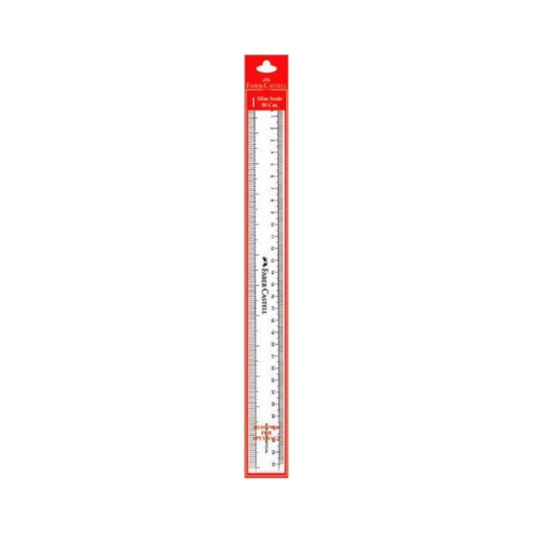 Faber-Castell 173001 transparent 30 cm ruler in original packaging