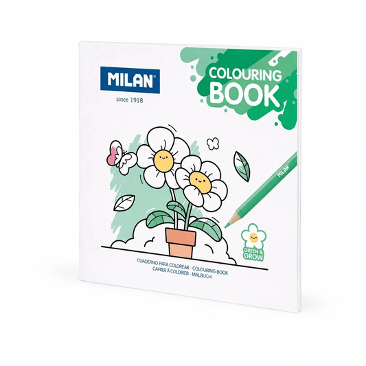 Green &amp; Grow Colouring Book – 20 Illustrations, 21 × 21 cm