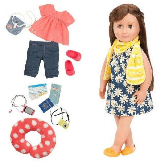 Our Generation Deluxe Reese Travel Doll with Book
