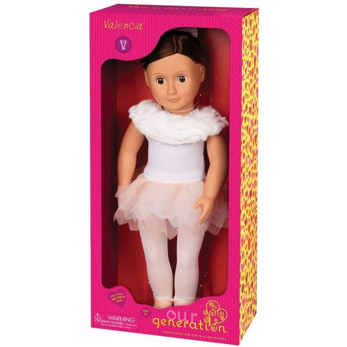 Our Generation Doll with Feathery Ballet Skirt Valencia