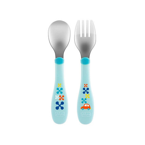 Chicco Metal Cutlery 18M+ Boy/Neutral