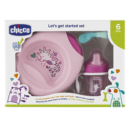 Chicco WEANING SET 6M+ GIRL