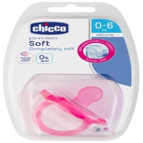 Chicco SOOTHER PH. SOFT 0-6 PINK 1PC B