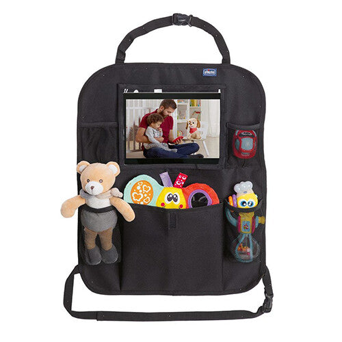 CAR SEAT ORGANIZER WITH IPAD HOLDER BLACK