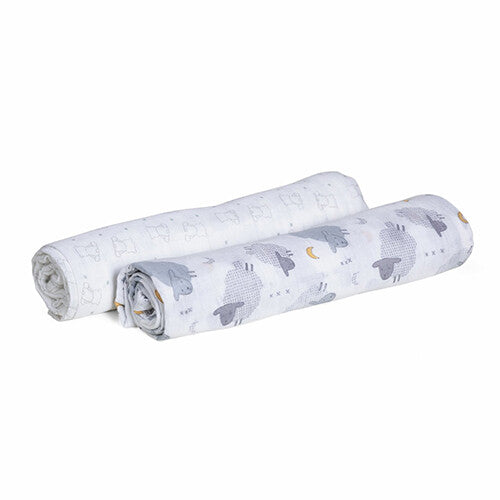Chicco SWADDLES SET 2PCS BEAR&GREY SHEEP