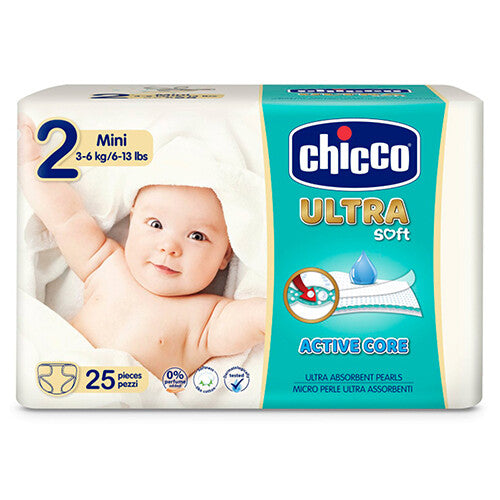 Chicco CHICCO DIAPER ULTRA MINI 25 PCS (3-6 KG)