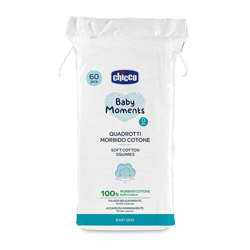 Chicco BM SOFT COTTON SQUARES 60 PCS