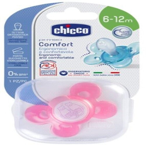 Chicco SOOTHER PH.COMFORT PINK SIL 6-12M 1PC C