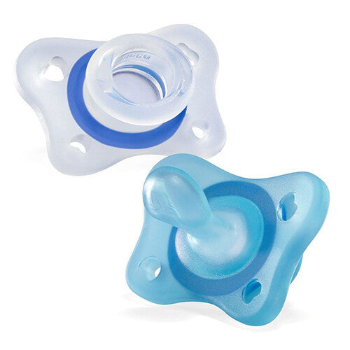 Chicco MINI SOFT SOOTHER BOY SIL 2-6M 2PCS C