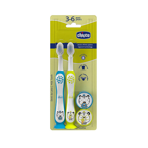 Chicco COMBO TOOTHBRUSHES TIGER-PANDA 3-6Y