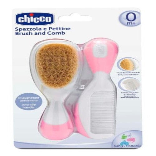 Chicco NEW BRUSH AND COMB PINK