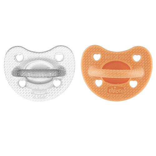 Chicco SOOTHER PHYSIOFORMA LUXE 6-16 2PCS OR-GRAY