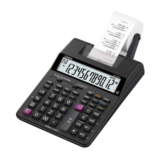 Casio HR-100RC-BK 150 Steps Check &amp; Correct Printing Calculator with Reprint Feature