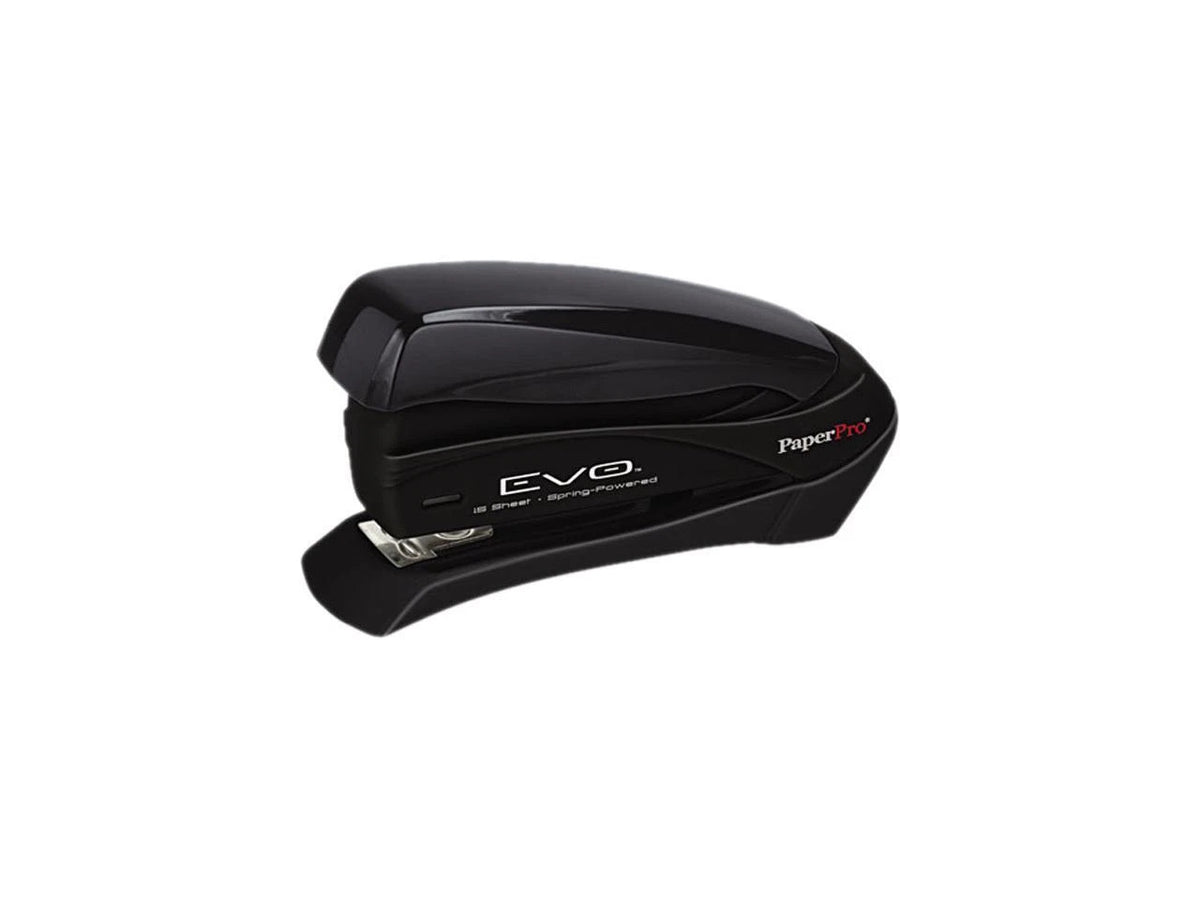 PaperPro 1493 Evo Desktop Stapler, 15-Sheet Capacity, Black