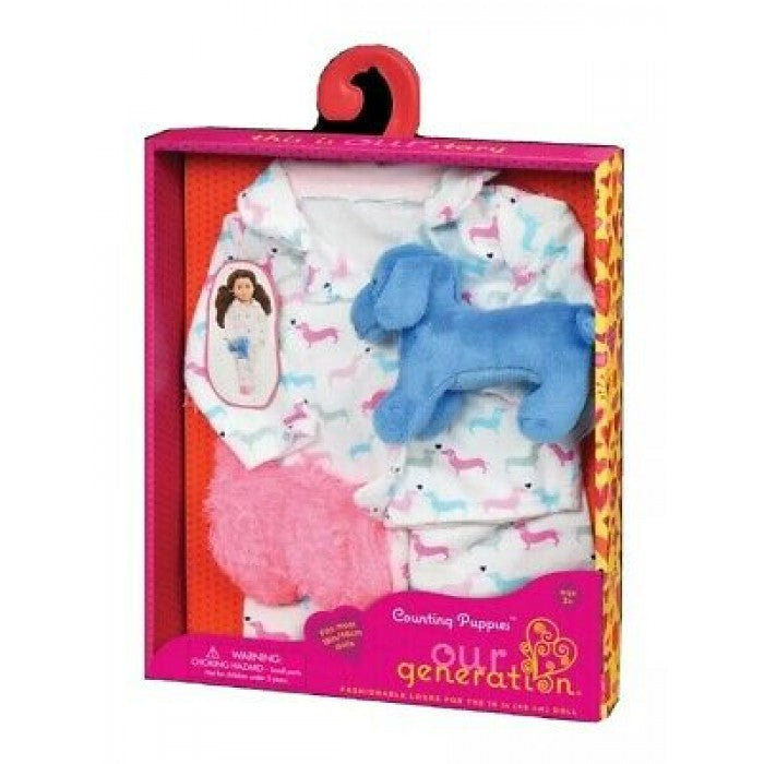 Our Generation Teckel Dog and Pyjama Outfit