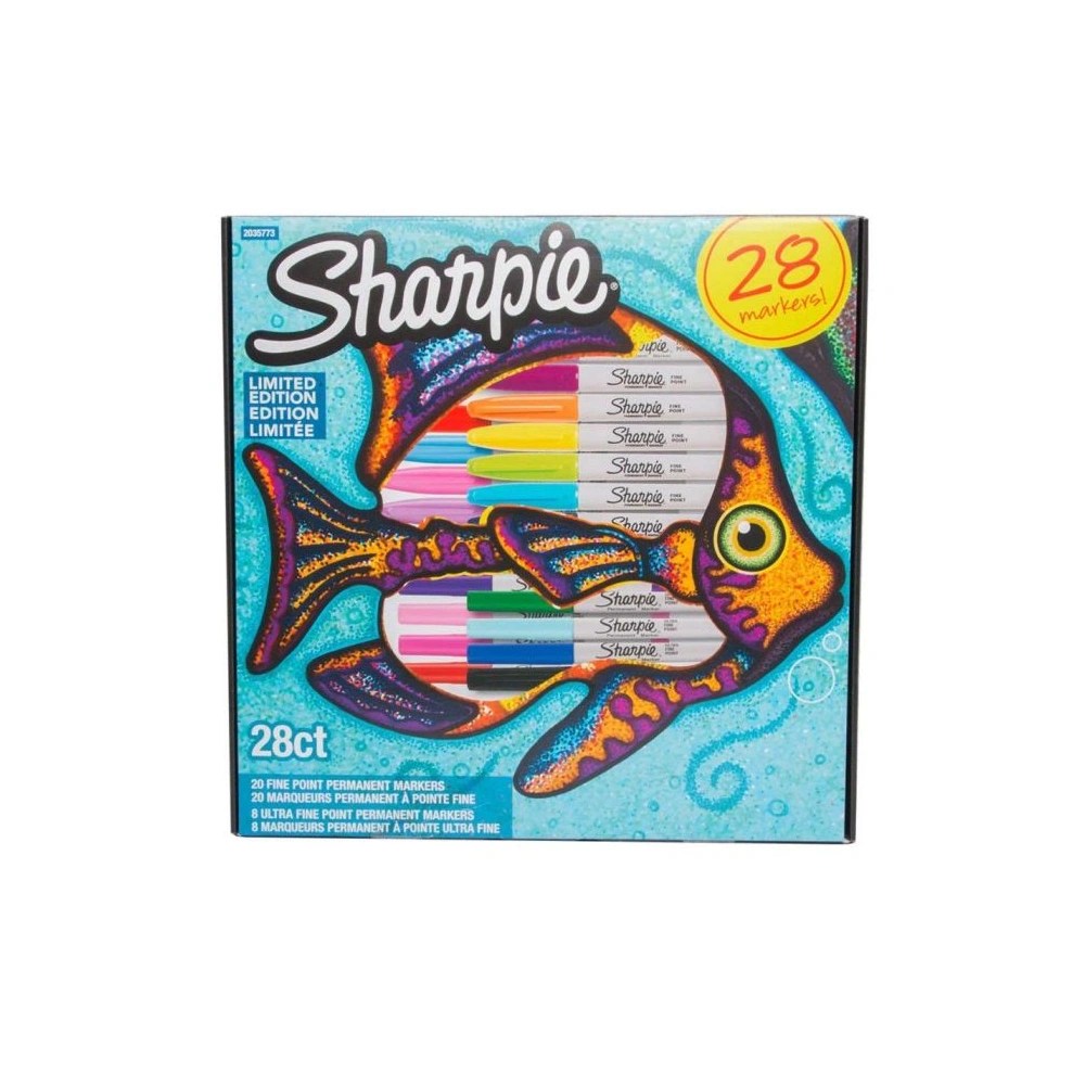 Sharpie Fish Special Edition Permanent Markers 28 Pack — Assorted